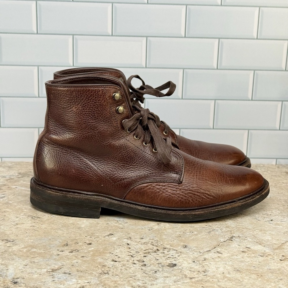 Allen Edmonds Higgins Mill - Men's 11 D - Brown Leather  Boots Dainite Soles